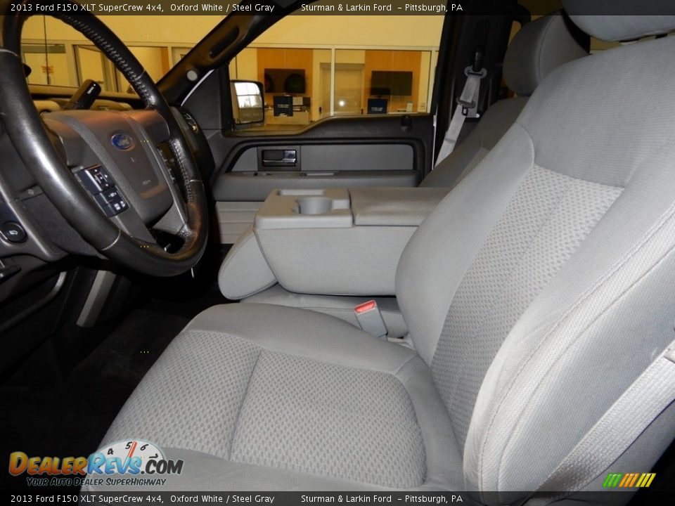 2013 Ford F150 XLT SuperCrew 4x4 Oxford White / Steel Gray Photo #12