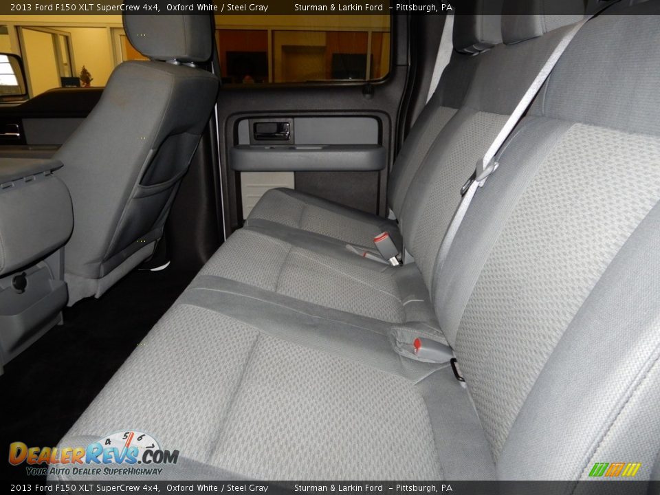 2013 Ford F150 XLT SuperCrew 4x4 Oxford White / Steel Gray Photo #13