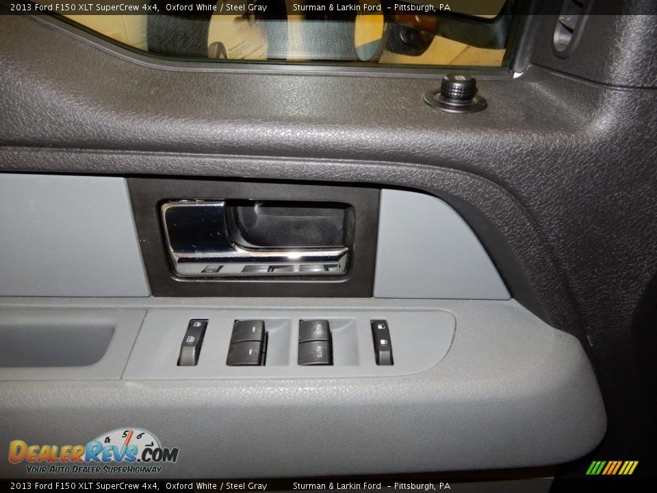 2013 Ford F150 XLT SuperCrew 4x4 Oxford White / Steel Gray Photo #16