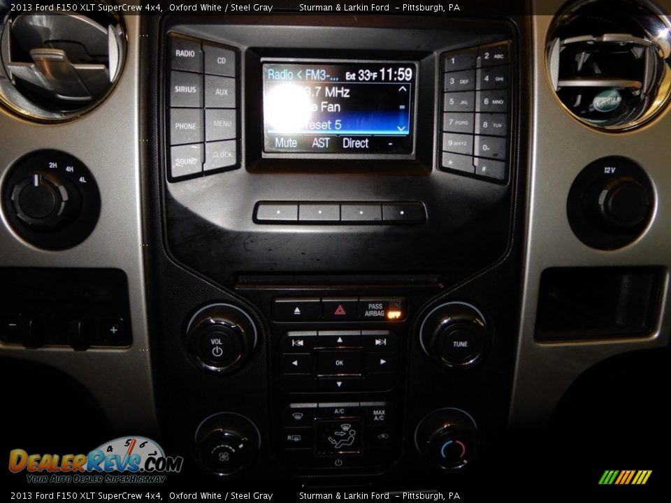 2013 Ford F150 XLT SuperCrew 4x4 Oxford White / Steel Gray Photo #24