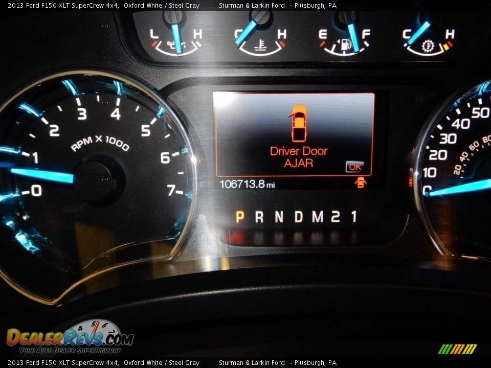 2013 Ford F150 XLT SuperCrew 4x4 Oxford White / Steel Gray Photo #25