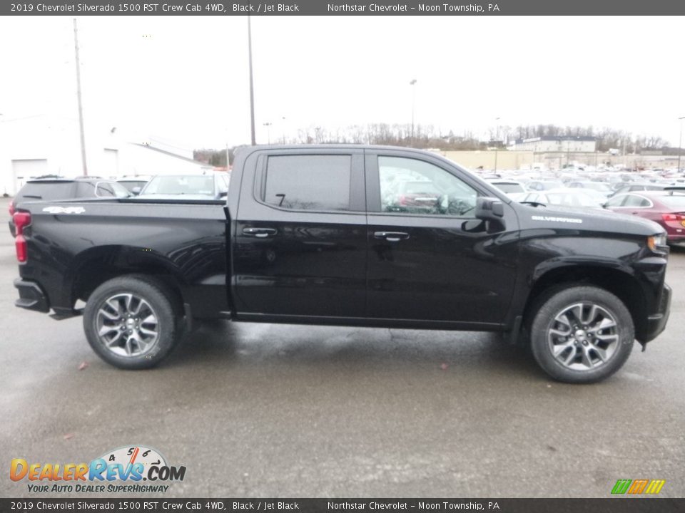 2019 Chevrolet Silverado 1500 RST Crew Cab 4WD Black / Jet Black Photo #6