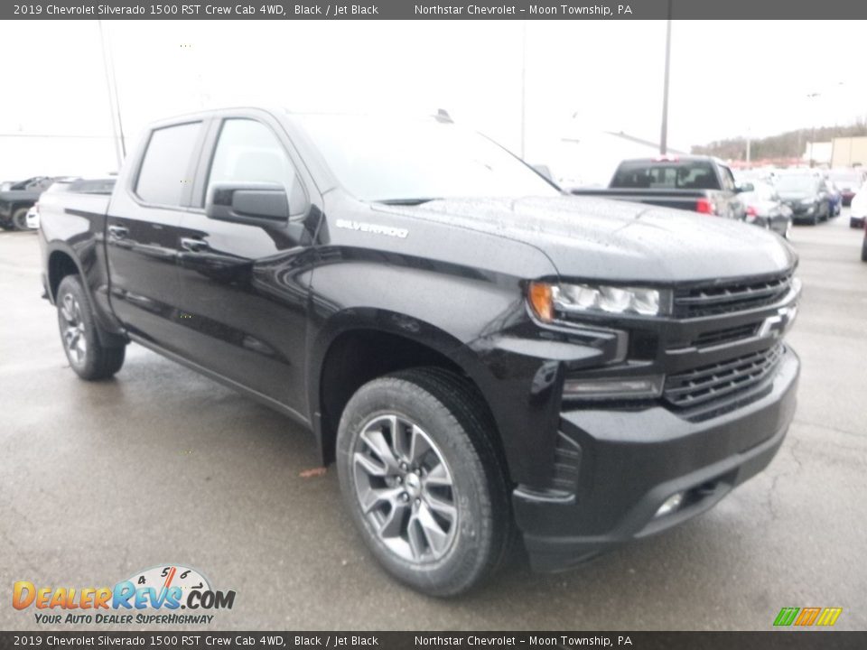 2019 Chevrolet Silverado 1500 RST Crew Cab 4WD Black / Jet Black Photo #7