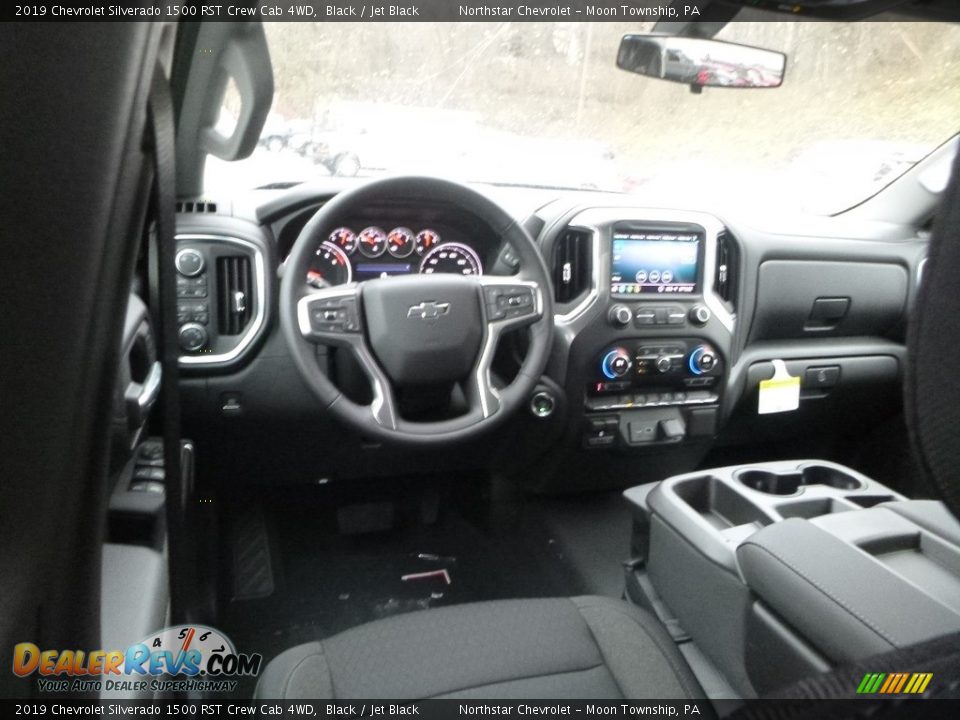 2019 Chevrolet Silverado 1500 RST Crew Cab 4WD Black / Jet Black Photo #13