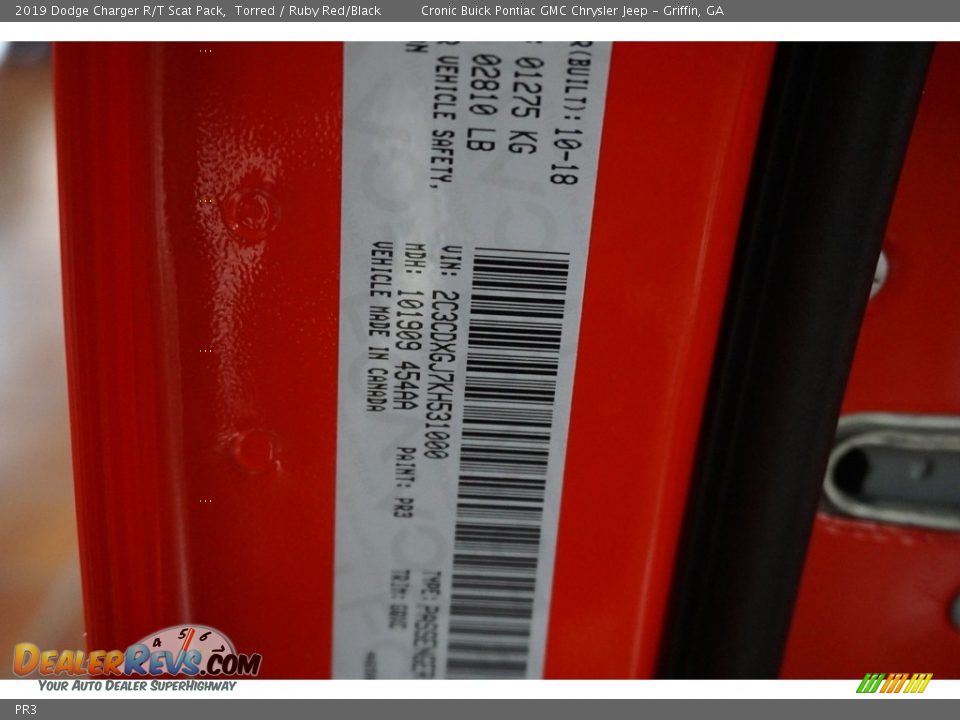 Dodge Color Code PR3 Torred