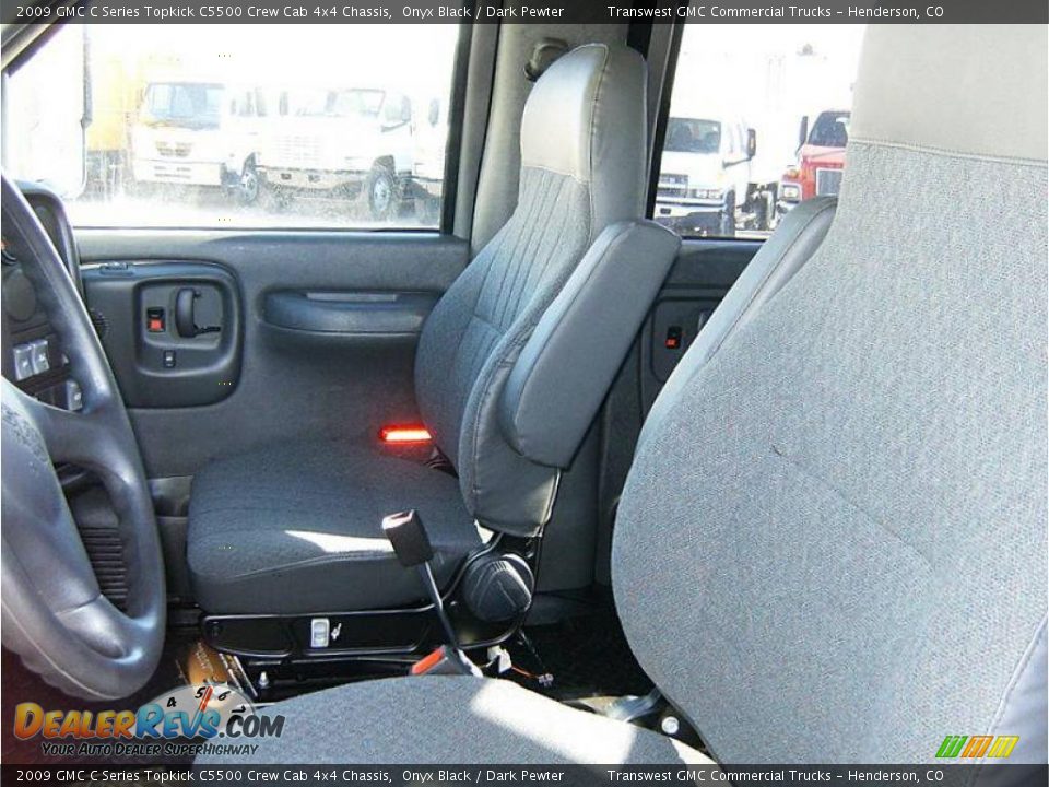2009 GMC C Series Topkick C5500 Crew Cab 4x4 Chassis Onyx Black / Dark Pewter Photo #8