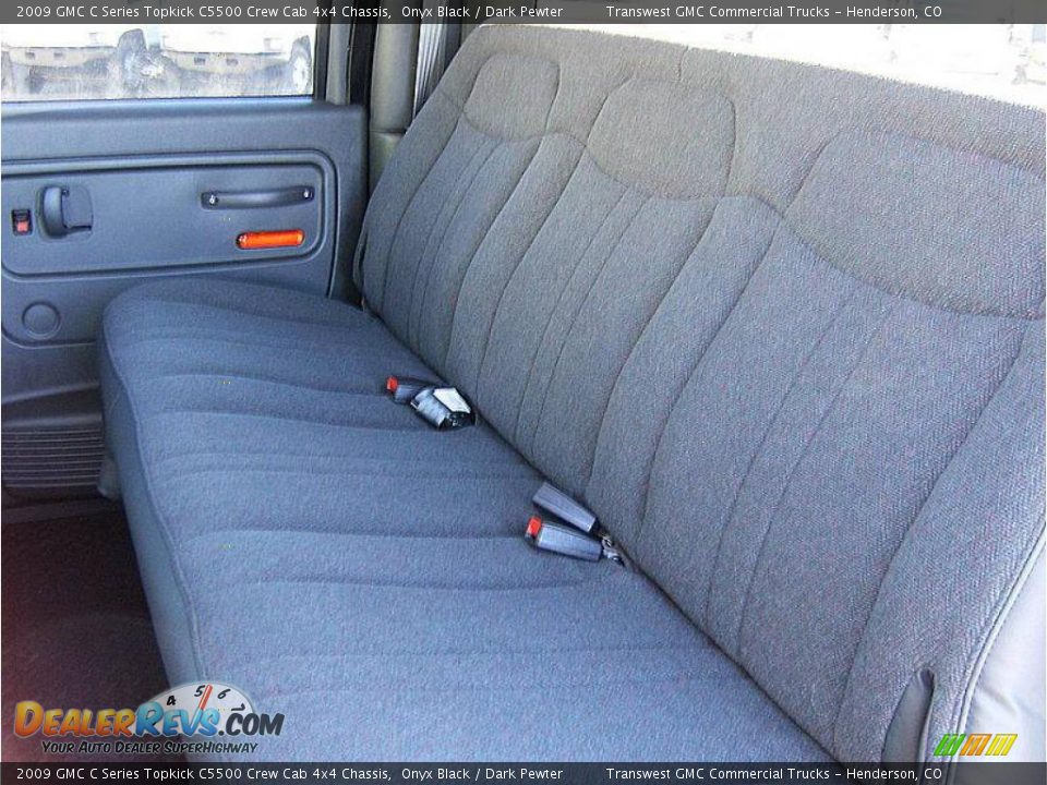 2009 GMC C Series Topkick C5500 Crew Cab 4x4 Chassis Onyx Black / Dark Pewter Photo #9