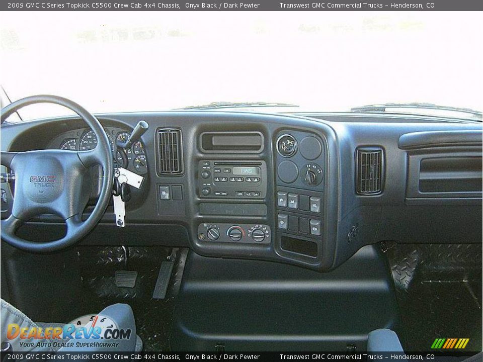 2009 GMC C Series Topkick C5500 Crew Cab 4x4 Chassis Onyx Black / Dark Pewter Photo #10