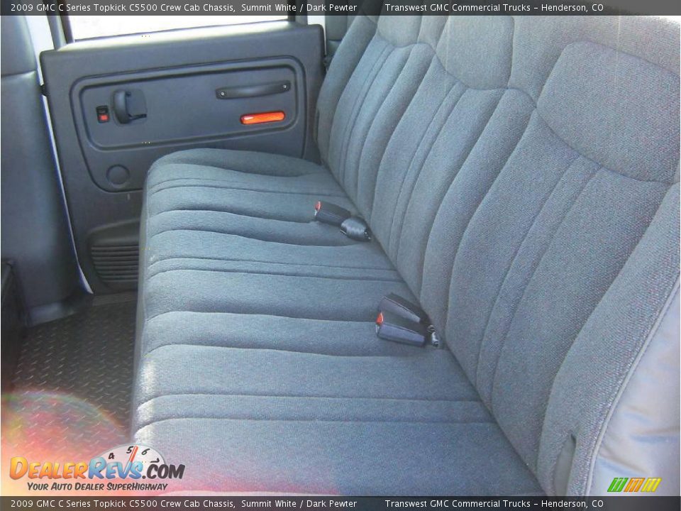 2009 GMC C Series Topkick C5500 Crew Cab Chassis Summit White / Dark Pewter Photo #9