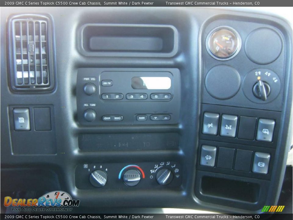 2009 GMC C Series Topkick C5500 Crew Cab Chassis Summit White / Dark Pewter Photo #11