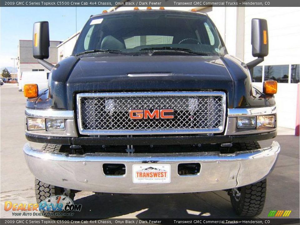 2009 GMC C Series Topkick C5500 Crew Cab 4x4 Chassis Onyx Black / Dark Pewter Photo #2