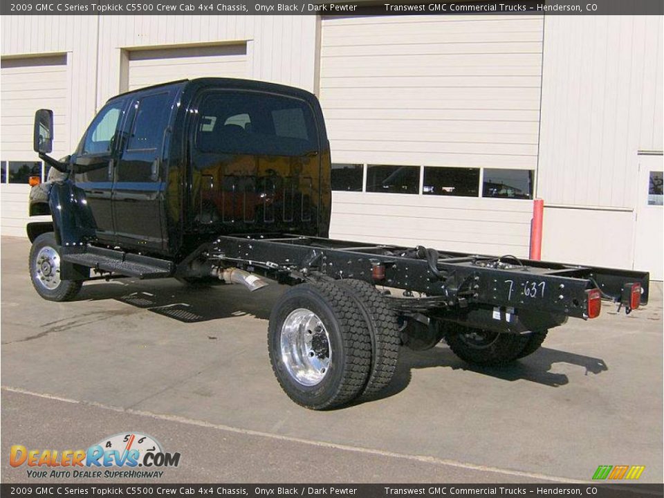 2009 GMC C Series Topkick C5500 Crew Cab 4x4 Chassis Onyx Black / Dark Pewter Photo #5