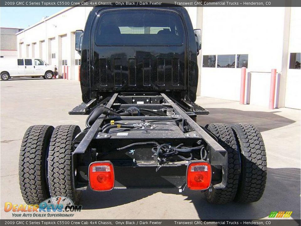 2009 GMC C Series Topkick C5500 Crew Cab 4x4 Chassis Onyx Black / Dark Pewter Photo #6