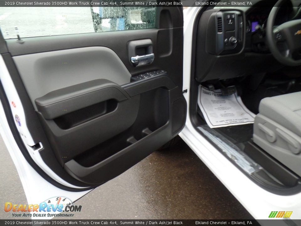 2019 Chevrolet Silverado 3500HD Work Truck Crew Cab 4x4 Summit White / Dark Ash/Jet Black Photo #14