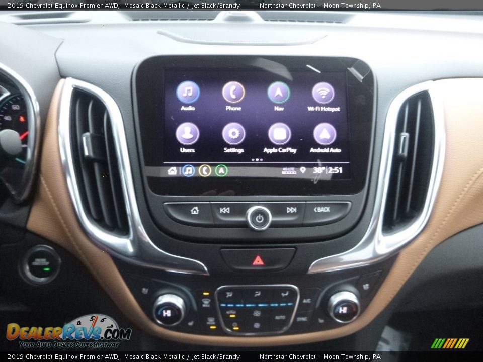 2019 Chevrolet Equinox Premier AWD Mosaic Black Metallic / Jet Black/Brandy Photo #17