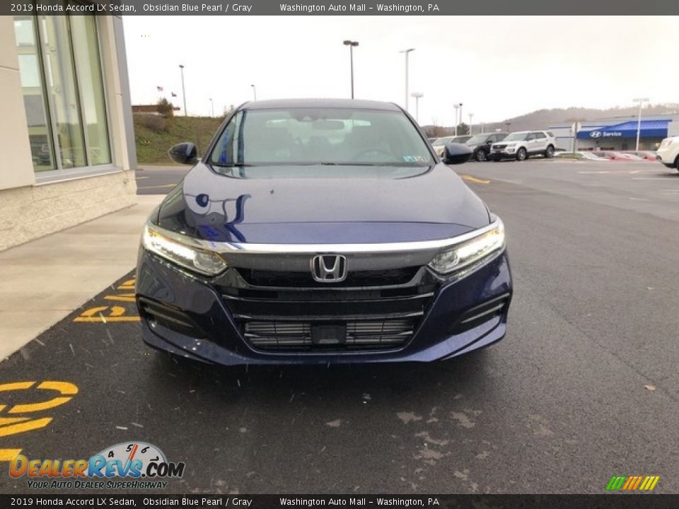 2019 Honda Accord LX Sedan Obsidian Blue Pearl / Gray Photo #4