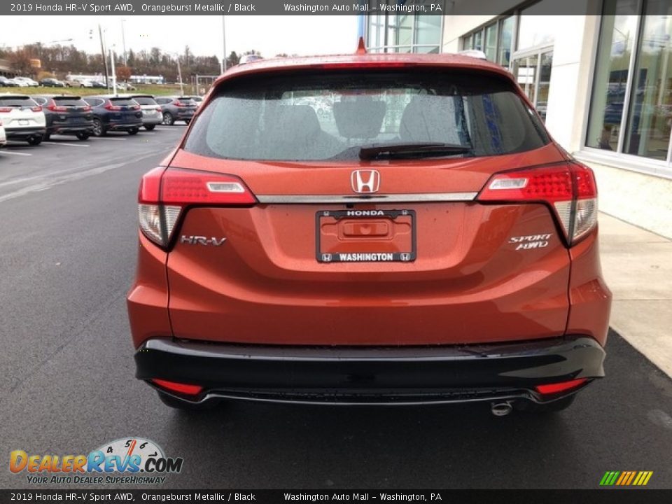 2019 Honda HR-V Sport AWD Orangeburst Metallic / Black Photo #14