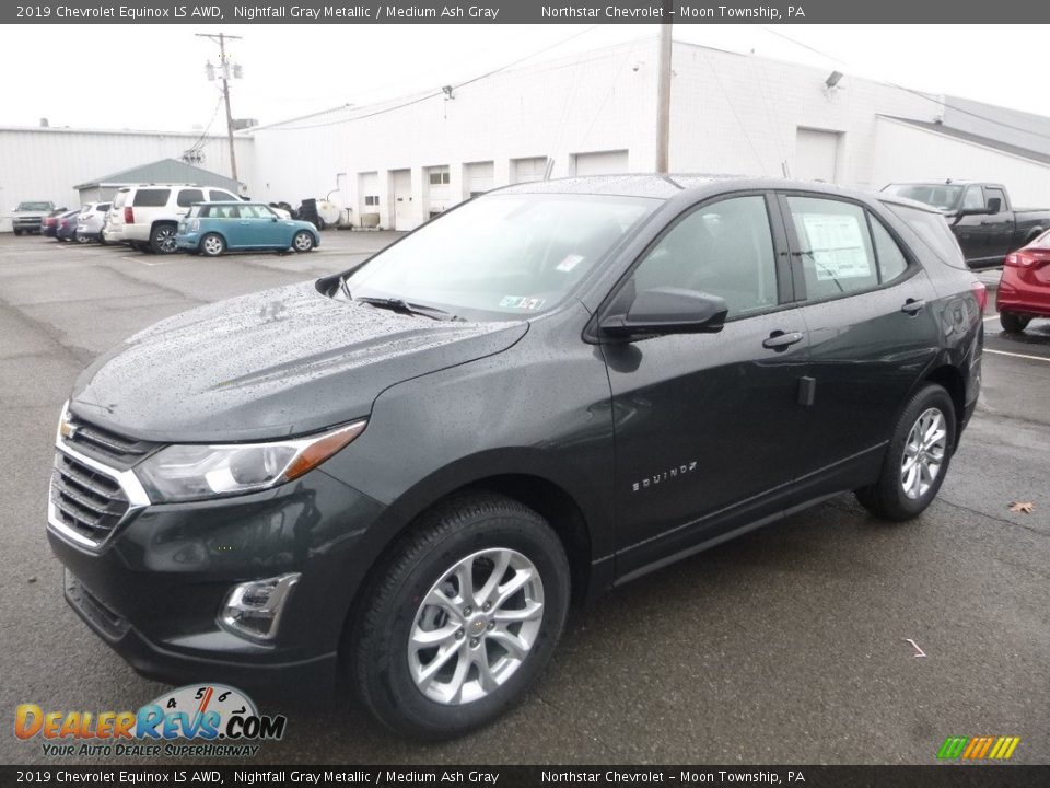 2019 Chevrolet Equinox LS AWD Nightfall Gray Metallic / Medium Ash Gray Photo #1