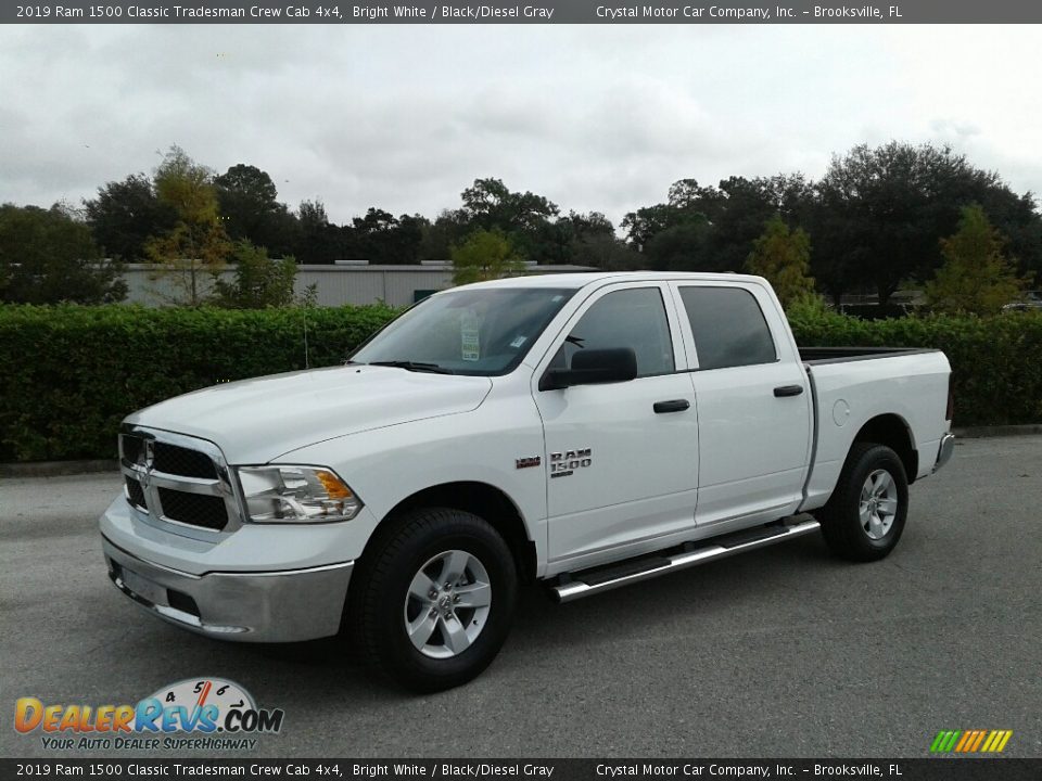 2019 Ram 1500 Classic Tradesman Crew Cab 4x4 Bright White / Black/Diesel Gray Photo #1