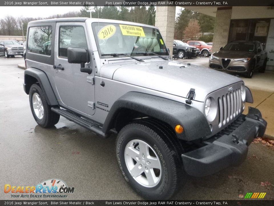 2016 Jeep Wrangler Sport Billet Silver Metallic / Black Photo #3