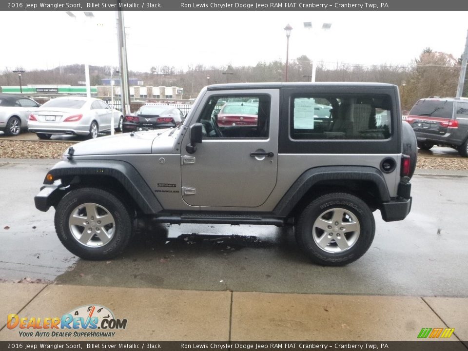 2016 Jeep Wrangler Sport Billet Silver Metallic / Black Photo #6