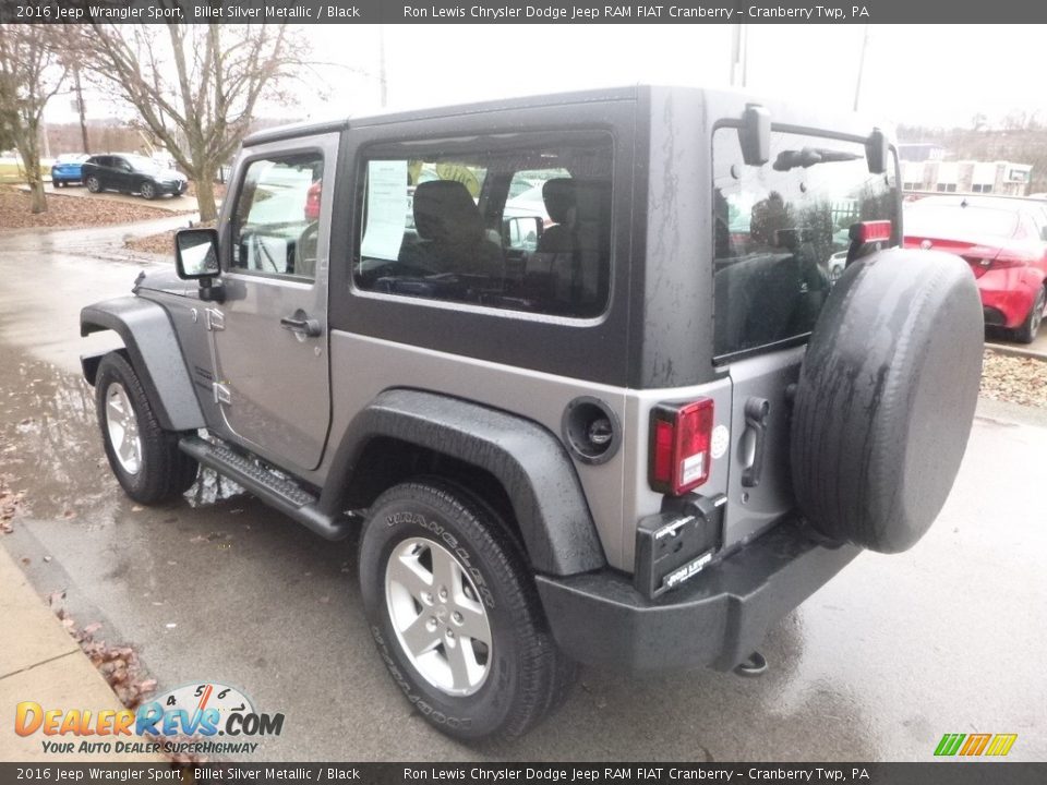 2016 Jeep Wrangler Sport Billet Silver Metallic / Black Photo #7