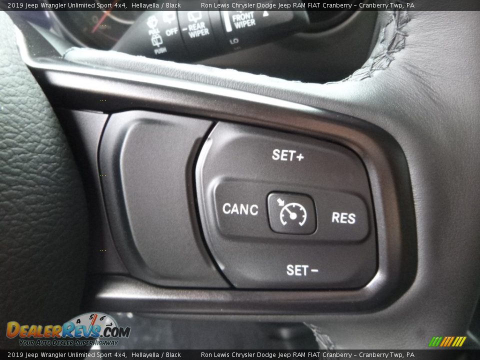 2019 Jeep Wrangler Unlimited Sport 4x4 Hellayella / Black Photo #17