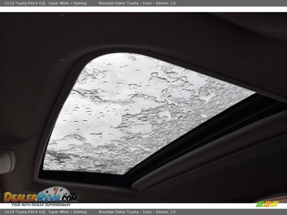 2018 Toyota RAV4 XLE Super White / Nutmeg Photo #9