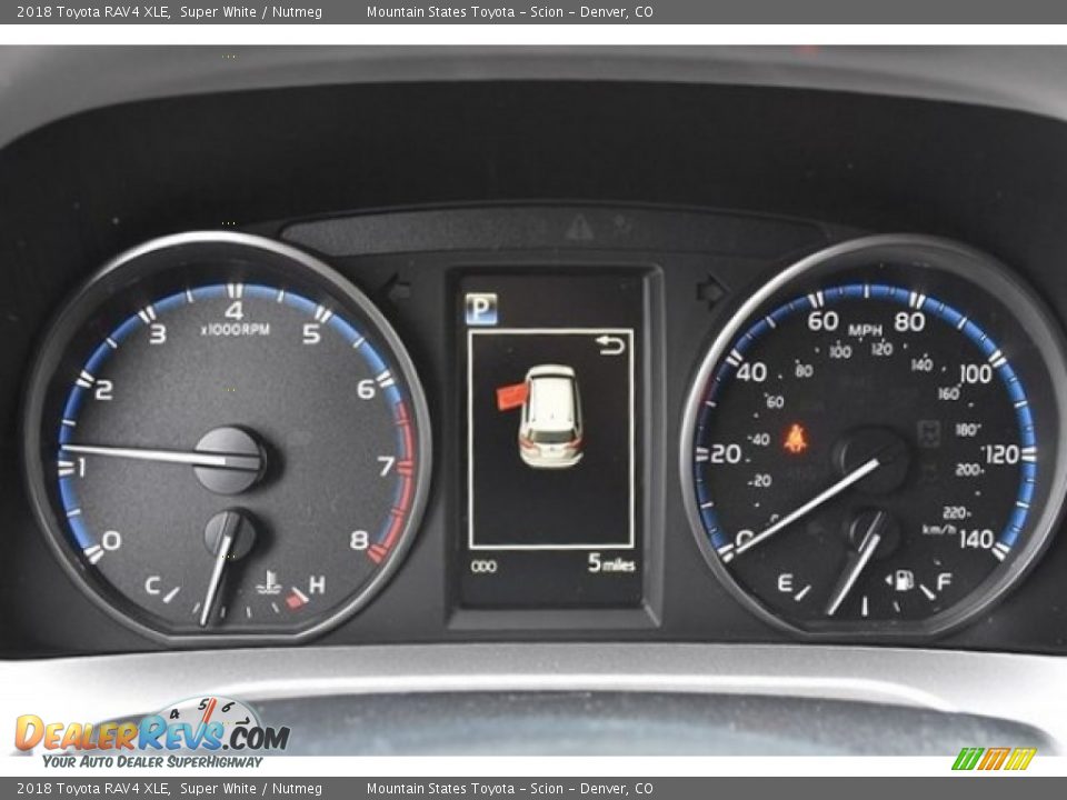 2018 Toyota RAV4 XLE Super White / Nutmeg Photo #29