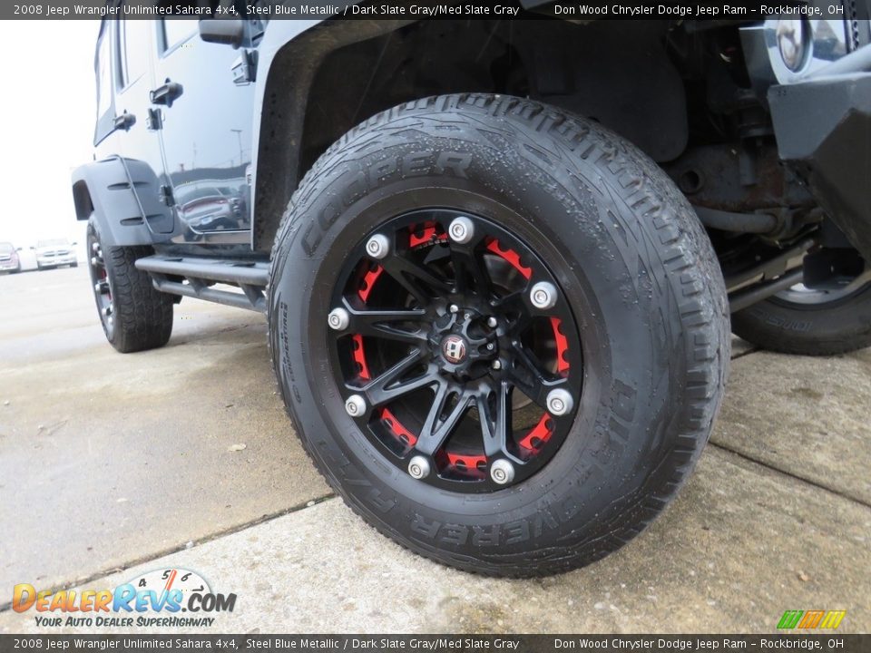 2008 Jeep Wrangler Unlimited Sahara 4x4 Steel Blue Metallic / Dark Slate Gray/Med Slate Gray Photo #2