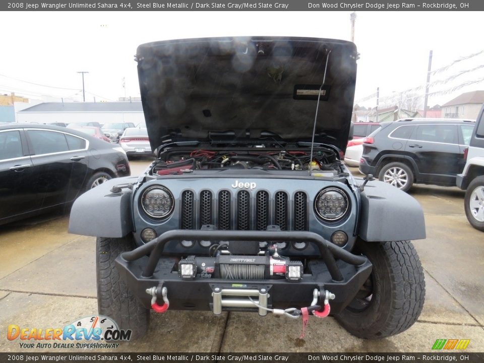 2008 Jeep Wrangler Unlimited Sahara 4x4 Steel Blue Metallic / Dark Slate Gray/Med Slate Gray Photo #6