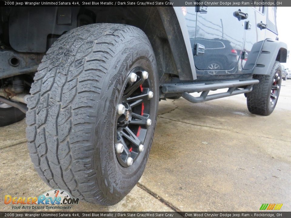 2008 Jeep Wrangler Unlimited Sahara 4x4 Steel Blue Metallic / Dark Slate Gray/Med Slate Gray Photo #10
