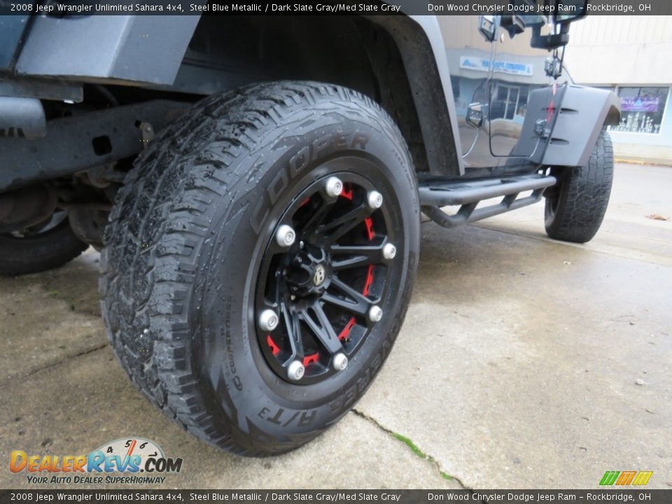 2008 Jeep Wrangler Unlimited Sahara 4x4 Steel Blue Metallic / Dark Slate Gray/Med Slate Gray Photo #14