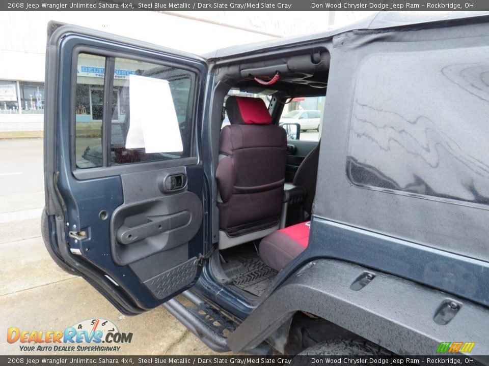 2008 Jeep Wrangler Unlimited Sahara 4x4 Steel Blue Metallic / Dark Slate Gray/Med Slate Gray Photo #20