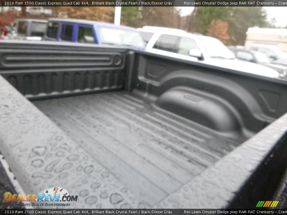 2019 Ram 1500 Classic Express Quad Cab 4x4 Brilliant Black Crystal Pearl / Black/Diesel Gray Photo #13