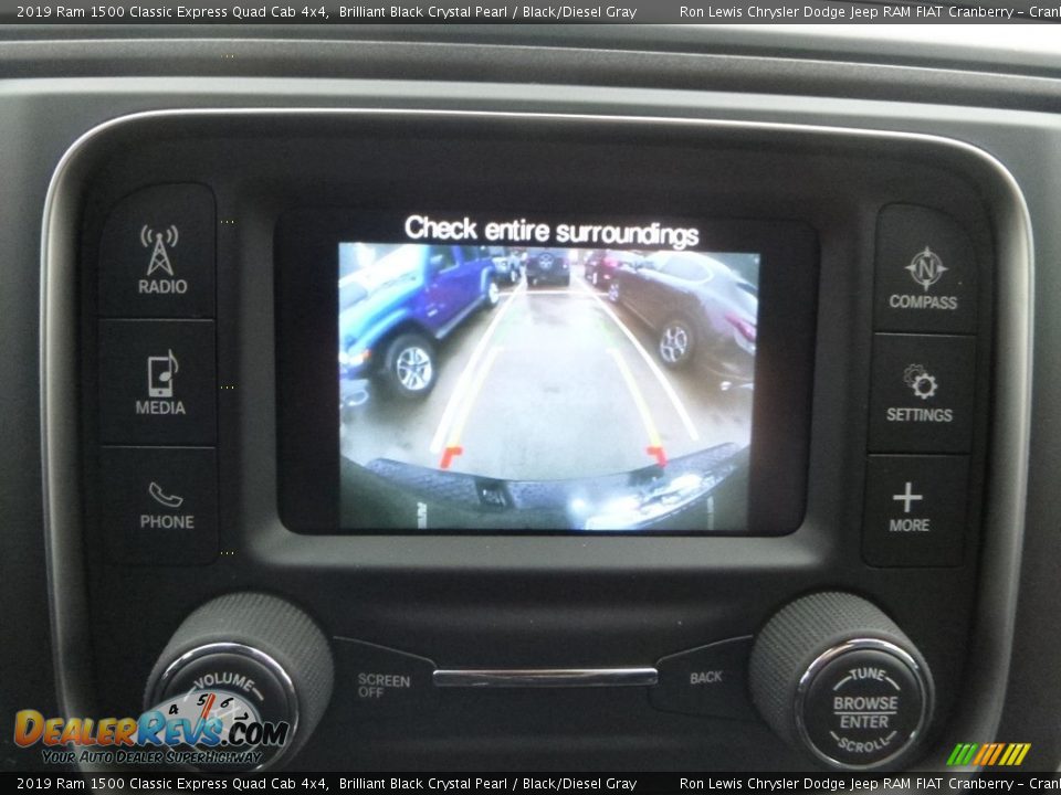 2019 Ram 1500 Classic Express Quad Cab 4x4 Brilliant Black Crystal Pearl / Black/Diesel Gray Photo #18