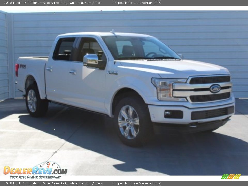 2018 Ford F150 Platinum SuperCrew 4x4 White Platinum / Black Photo #4