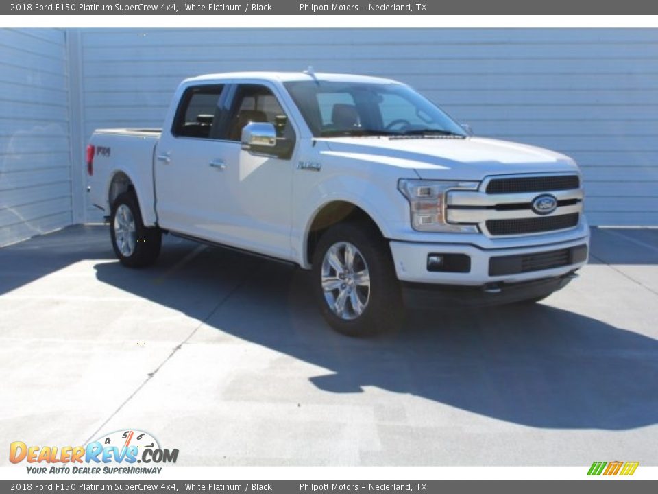 2018 Ford F150 Platinum SuperCrew 4x4 White Platinum / Black Photo #10