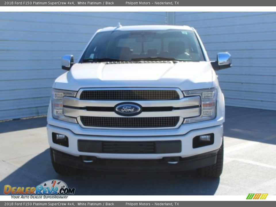 2018 Ford F150 Platinum SuperCrew 4x4 White Platinum / Black Photo #13