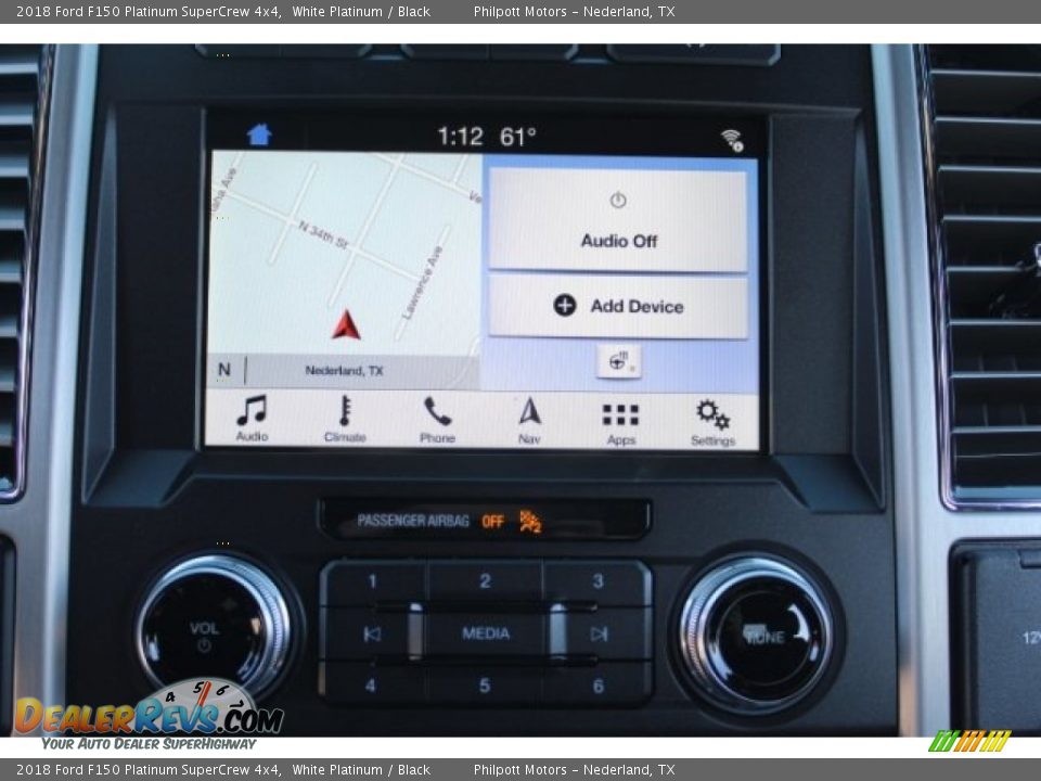 2018 Ford F150 Platinum SuperCrew 4x4 White Platinum / Black Photo #21