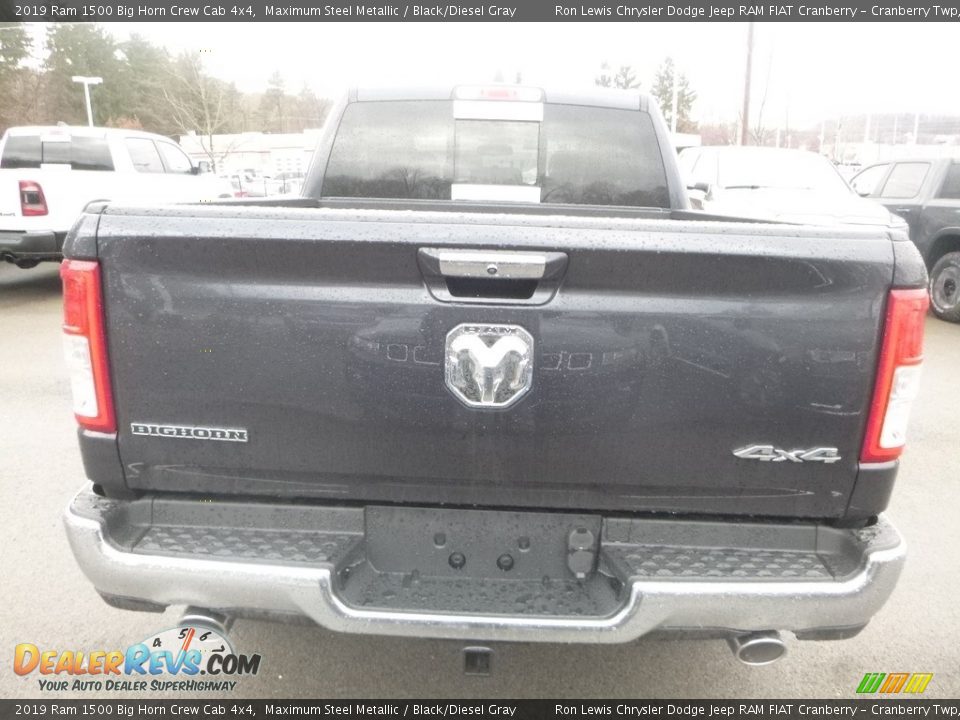 2019 Ram 1500 Big Horn Crew Cab 4x4 Maximum Steel Metallic / Black/Diesel Gray Photo #4
