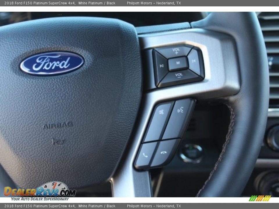 2018 Ford F150 Platinum SuperCrew 4x4 White Platinum / Black Photo #26