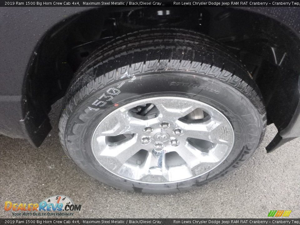 2019 Ram 1500 Big Horn Crew Cab 4x4 Maximum Steel Metallic / Black/Diesel Gray Photo #9
