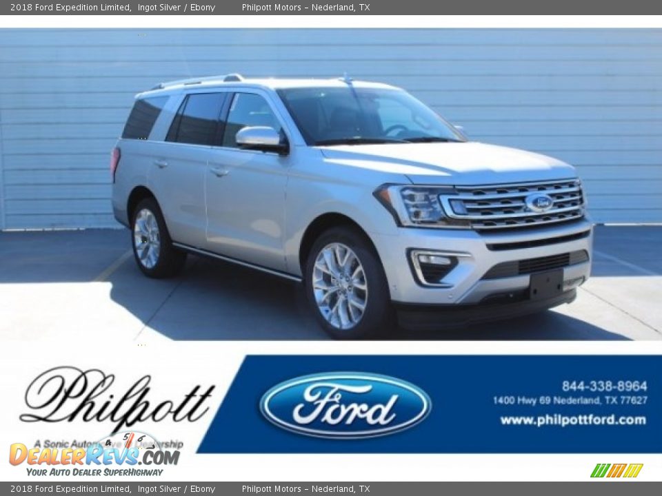 2018 Ford Expedition Limited Ingot Silver / Ebony Photo #1