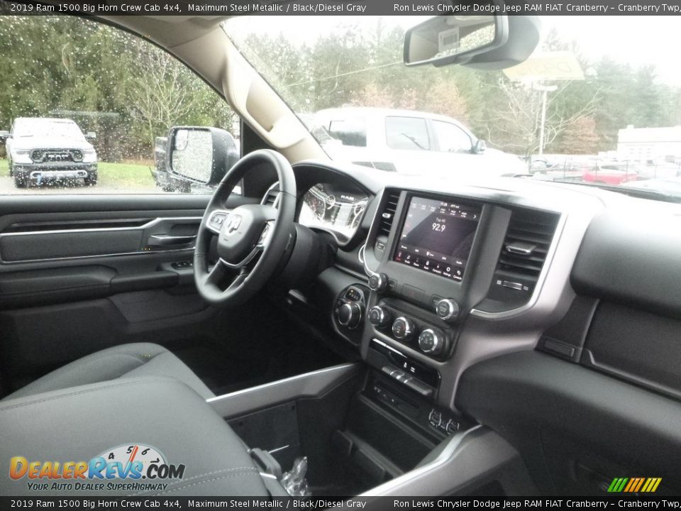 2019 Ram 1500 Big Horn Crew Cab 4x4 Maximum Steel Metallic / Black/Diesel Gray Photo #11