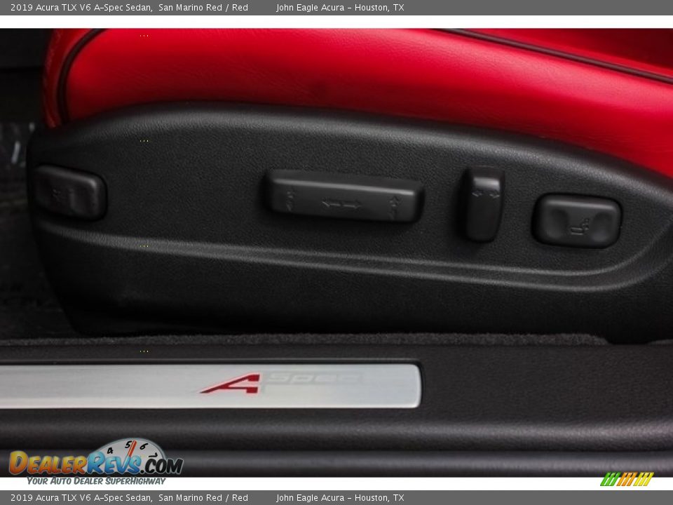 2019 Acura TLX V6 A-Spec Sedan San Marino Red / Red Photo #13