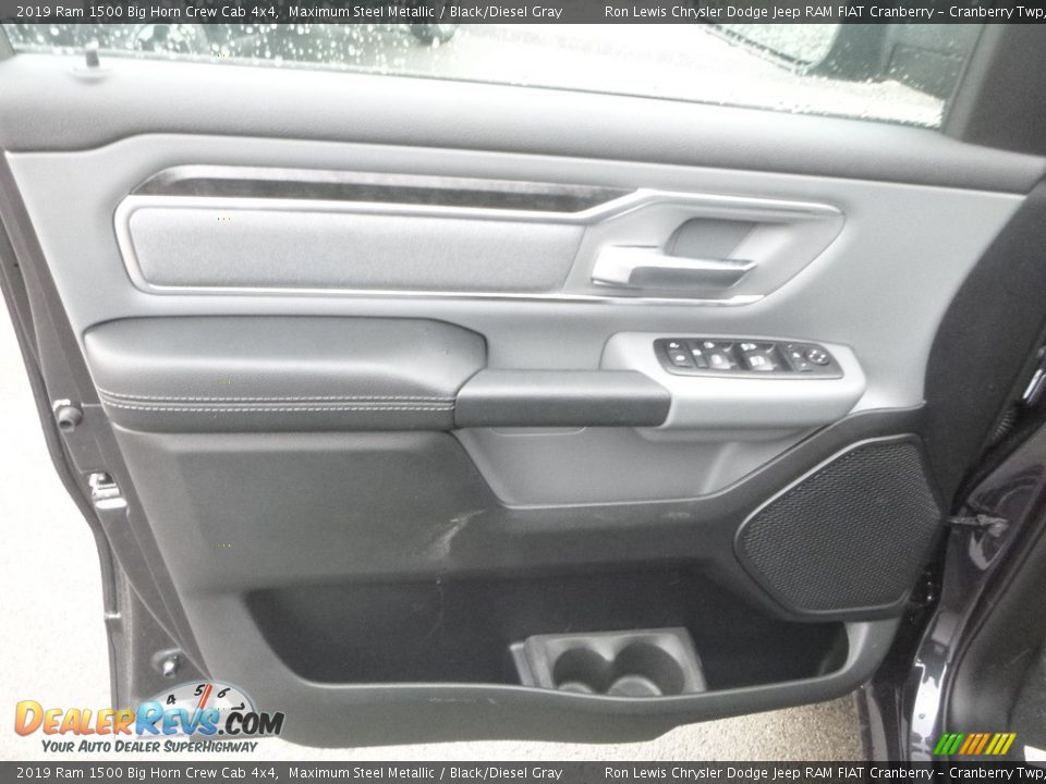 2019 Ram 1500 Big Horn Crew Cab 4x4 Maximum Steel Metallic / Black/Diesel Gray Photo #14