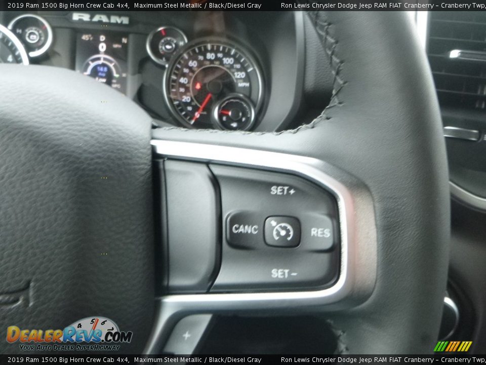 2019 Ram 1500 Big Horn Crew Cab 4x4 Maximum Steel Metallic / Black/Diesel Gray Photo #18