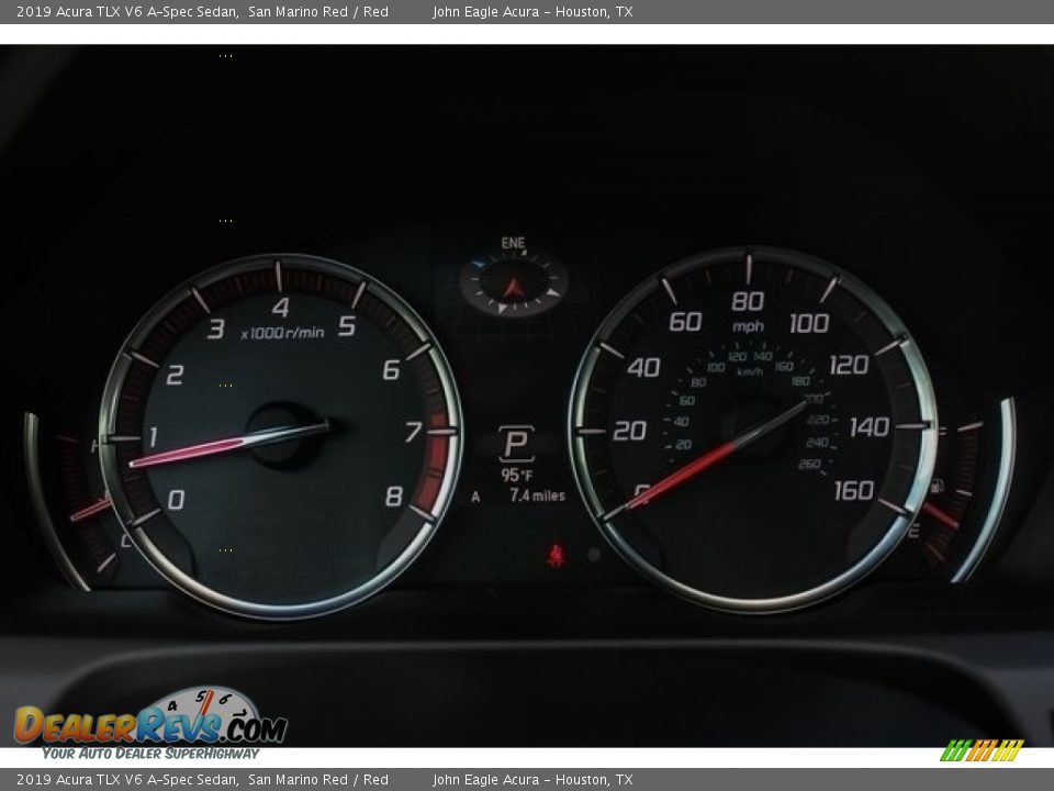 2019 Acura TLX V6 A-Spec Sedan San Marino Red / Red Photo #31