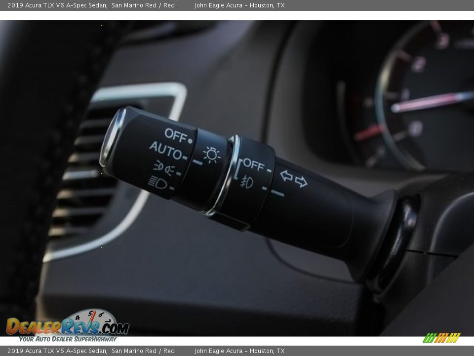 2019 Acura TLX V6 A-Spec Sedan San Marino Red / Red Photo #32